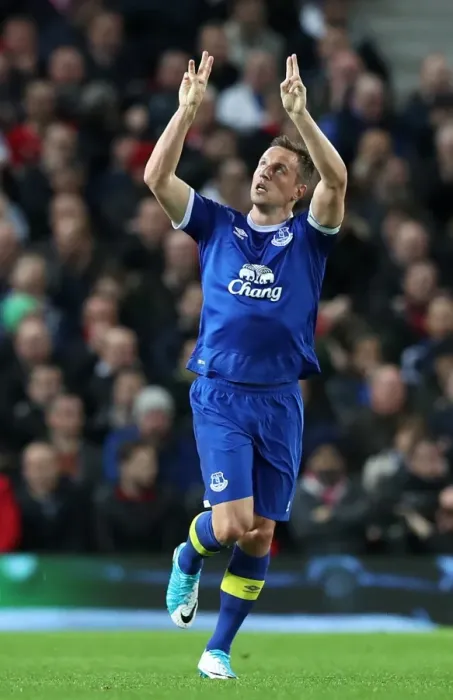 Framed Print : Jagielka's Thriller: Everton's Historic First Goal Against Manchester United at Old Trafford (Premier League) Framed Print : Jagielka's Thriller: Everton's Historic First Goal Against Manchester United at Old Trafford (Premier League)