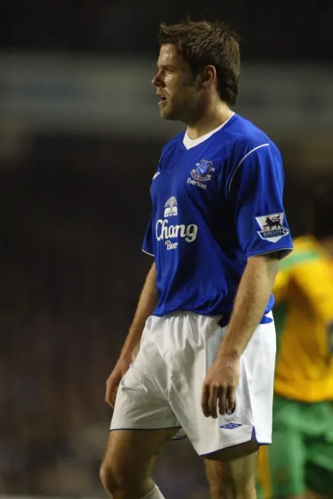 Framed Print : James Beattie: Everton Football Club's Tenacious Striker