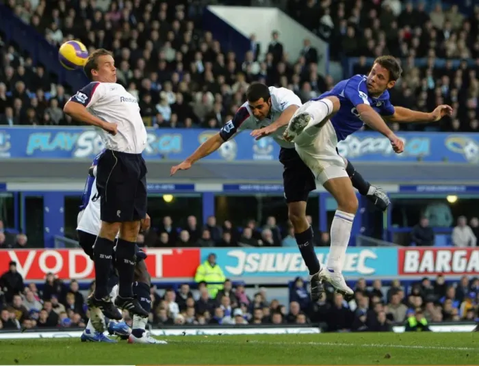 Framed Print : James Beattie's Header: Everton's Victory Over Bolton Wanderers, FA Barclays Premiership, November 18, 2006