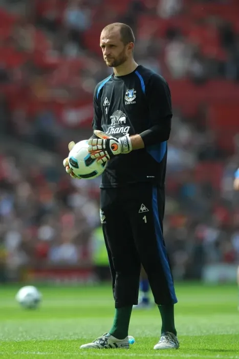 Framed Print : Jan Mucha's Heroic Performance: Everton's Goalkeeper Stands Firm at Old Trafford vs. Manchester United (Barclays Premier League, 23 April 2011) Framed Print : Jan Mucha's Heroic Performance: Everton's Goalkeeper Stands Firm at Old Trafford vs. Manchester United (Barclays Premier League, 23 April 2011)