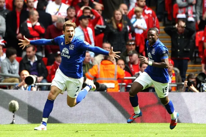Framed Print : Jelavic Scores Stunner: Everton's FA Cup Semi-Final Opener Against Liverpool at Wembley Framed Print : Jelavic Scores Stunner: Everton's FA Cup Semi-Final Opener Against Liverpool at Wembley
