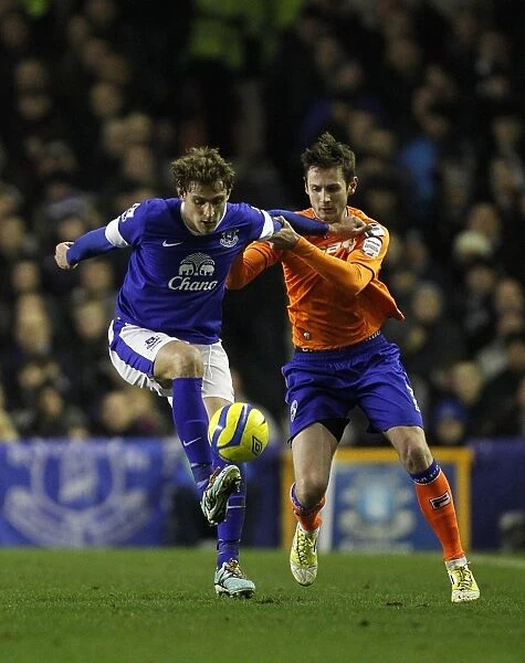 Jelavic vs Grounds: Battle for FA Cup Possession at Goodison Park (Everton 3-1 Oldham Athletic, Round 5 Replay)