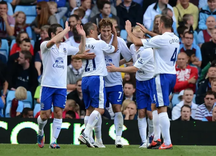 Framed Print : Jelavic's Hat-Trick: Everton Triumphs over Aston Villa 3-1 in Premier League Framed Print : Jelavic's Hat-Trick: Everton Triumphs over Aston Villa 3-1 in Premier League