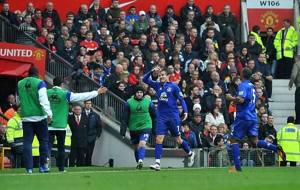 Jelavic's Thrilling Opener: Everton's Historic Victory Kickstarted at Old Trafford Against Manchester United (22 April 2012)