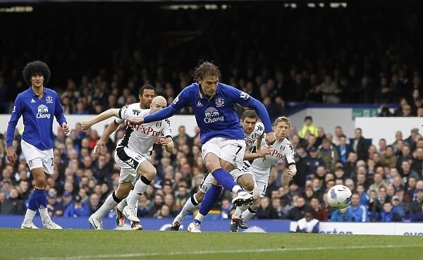 Jelavic's Thrilling Penalty Opener: Everton Kicks Off Against Fulham (28 April 2012, Goodison Park)