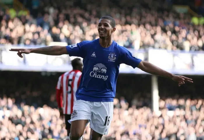 Framed Print : Jermaine Beckford's Double Strike: Everton FC's Victory Over Sunderland in the Barclays Premier League (26 February 2011, Goodison Park) Framed Print : Jermaine Beckford's Double Strike: Everton FC's Victory Over Sunderland in the Barclays Premier League (26 February 2011, Goodison Park)