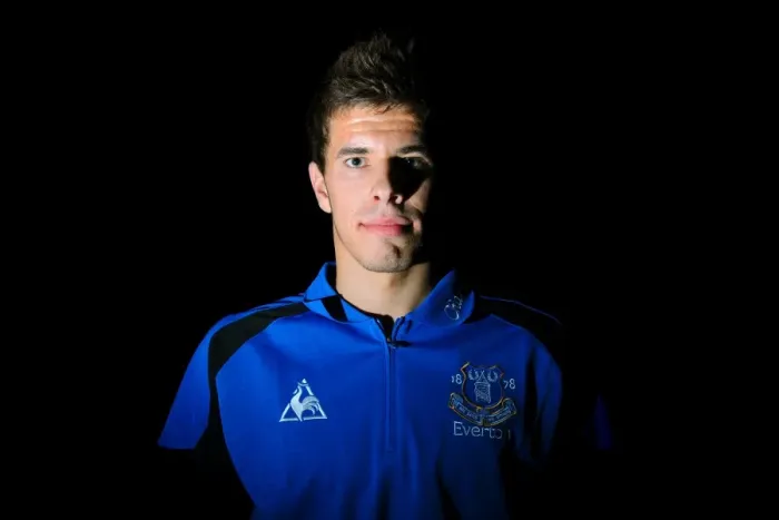 Framed Print : Joao Silva: Ever-Resilient Defender of Everton Framed Print : Joao Silva: Ever-Resilient Defender of Everton