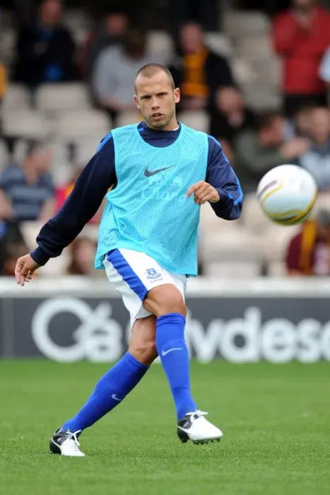 Framed Print : John Heitinga Leads Everton in Pre-Season Friendly at Fir Park Stadium Framed Print : John Heitinga Leads Everton in Pre-Season Friendly at Fir Park Stadium