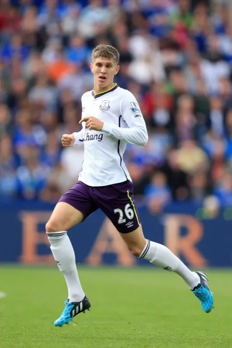 Framed Print : John Stones at King Power Stadium: Everton vs Leicester City, Premier League Showdown Framed Print : John Stones at King Power Stadium: Everton vs Leicester City, Premier League Showdown