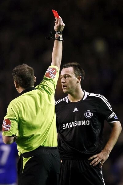 John Terry's Red Card: Everton vs Chelsea, Barclays Premier League, 2008
