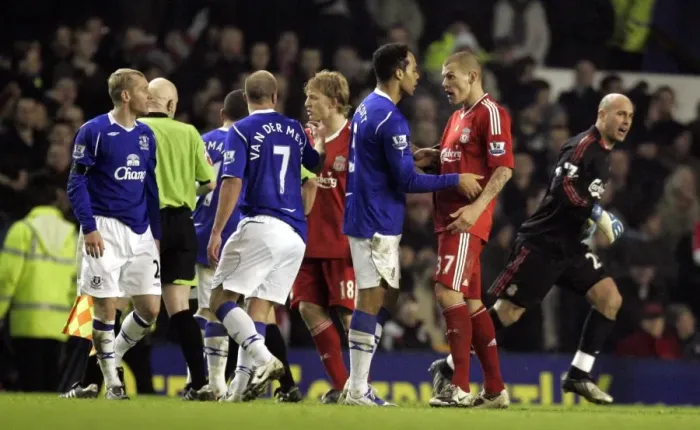 Framed Print : Joleon Lescott Scores the FA Cup Upset: Everton's Historic Goal Against Liverpool (2009) Framed Print : Joleon Lescott Scores the FA Cup Upset: Everton's Historic Goal Against Liverpool (2009)