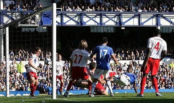 Joseph Yobo's Thrilling Third Goal: Everton vs. Blackburn Rovers at Goodison Park