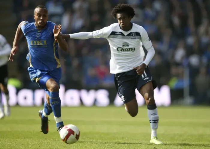 Framed Print : Kaboul vs Jo: Everton vs Portsmouth Clash in the Barclays Premier League (08 / 09) Framed Print : Kaboul vs Jo: Everton vs Portsmouth Clash in the Barclays Premier League (08 / 09)