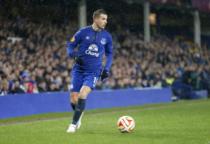 Framed Print : Kevin Mirallas Scores in Everton's Europa League Round of 16 First Leg Win Against Dynamo Kiev at Goodison Park Framed Print : Kevin Mirallas Scores in Everton's Europa League Round of 16 First Leg Win Against Dynamo Kiev at Goodison Park