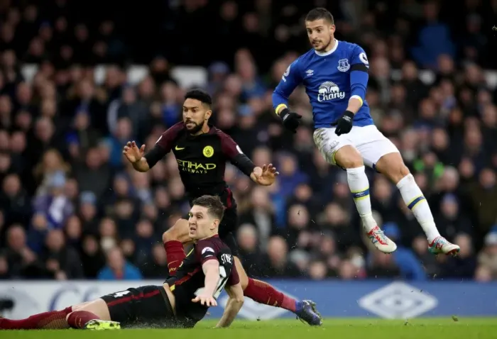 Framed Print : Kevin Mirallas Scores Everton's Second Goal: Everton vs Manchester City at Goodison Park (Premier League) Framed Print : Kevin Mirallas Scores Everton's Second Goal: Everton vs Manchester City at Goodison Park (Premier League)