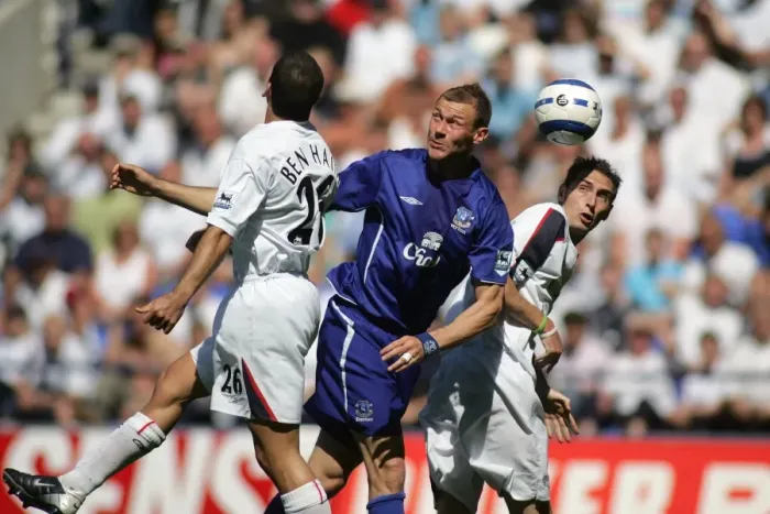 Framed Print : King of Headers: Duncan Ferguson's Dominance in the Air