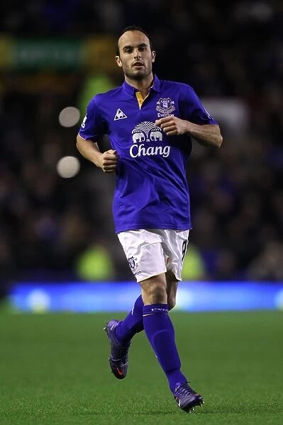 Landon Donovan in Action: Everton FC vs Bolton Wanderers (04 January 2012)