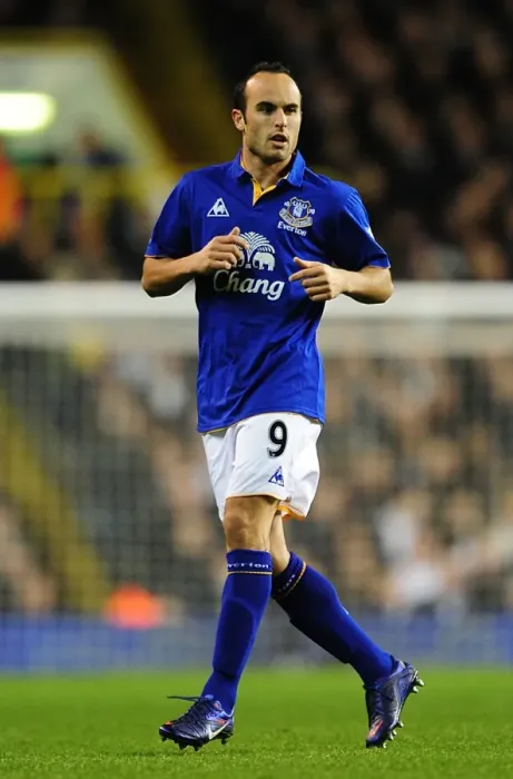 Framed Print : Landon Donovan in Action: Everton vs. Tottenham Hotspur, Premier League Clash (11 January 2012, White Hart Lane)
