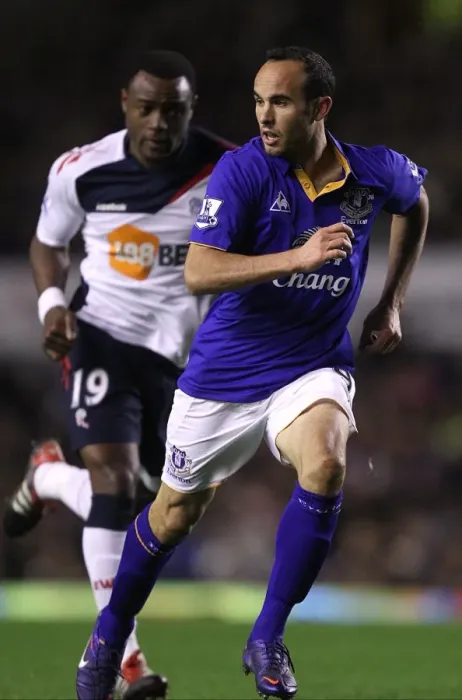 Framed Print : Landon Donovan at Goodison Park: Everton vs. Bolton Wanderers, Barclays Premier League (04 January 2012) Framed Print : Landon Donovan at Goodison Park: Everton vs. Bolton Wanderers, Barclays Premier League (04 January 2012)