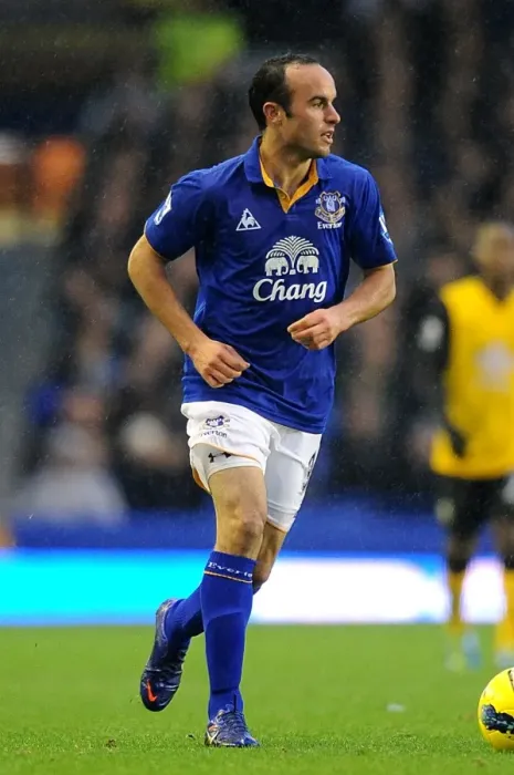Framed Print : Landon Donovan at Goodison Park: Everton vs. Blackburn Rovers, Barclays Premier League Framed Print : Landon Donovan at Goodison Park: Everton vs. Blackburn Rovers, Barclays Premier League