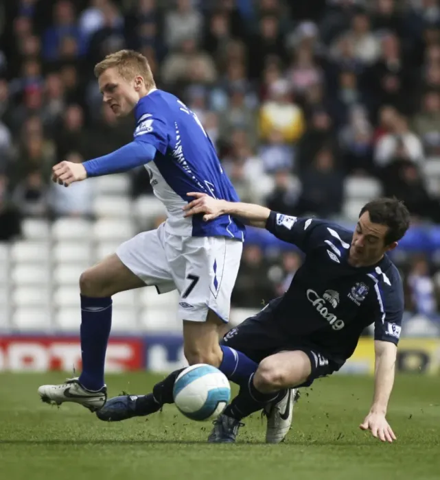 Framed Print : Larsson vs. Baines: A Premier League Showdown - Birmingham City vs. Everton (April 12, 2008) Framed Print : Larsson vs. Baines: A Premier League Showdown - Birmingham City vs. Everton (April 12, 2008)