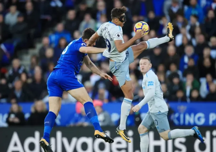 Framed Print : Leicester City vs Everton: Intense Battle Between Dominic Calvert-Lewin and Harry Maguire at King Power Stadium Framed Print : Leicester City vs Everton: Intense Battle Between Dominic Calvert-Lewin and Harry Maguire at King Power Stadium