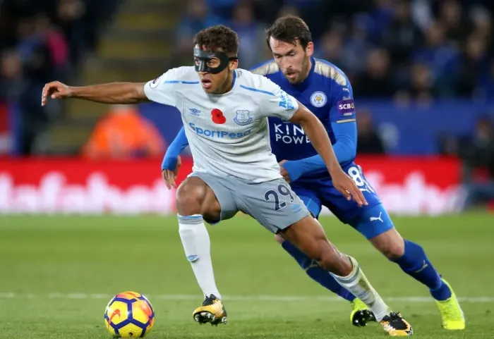Framed Print : Leicester City vs. Everton: Intense Battle for Possession - Calvert-Lewin vs. Fuchs Framed Print : Leicester City vs. Everton: Intense Battle for Possession - Calvert-Lewin vs. Fuchs