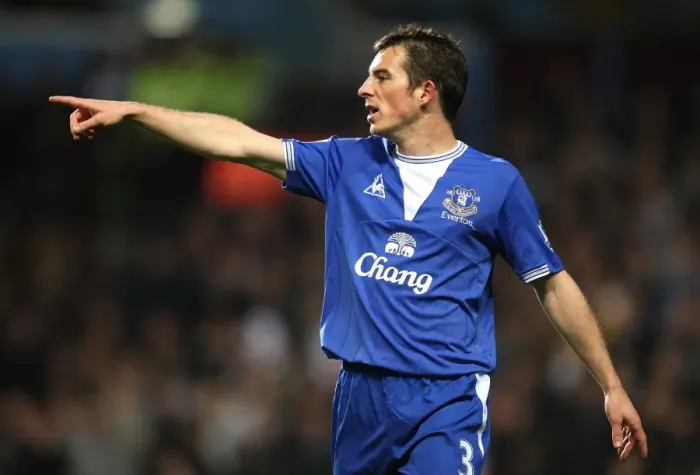 Framed Print : Leighton Baines in Action: Everton vs. Aston Villa - Premier League Showdown Framed Print : Leighton Baines in Action: Everton vs. Aston Villa - Premier League Showdown