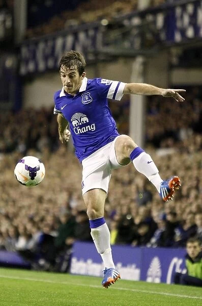 Leighton Baines in Action: Everton's Thrilling 3-2 Victory Over Newcastle United (September 30, 2013, Goodison Park)