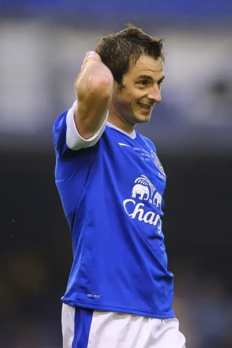 Framed Print : Leighton Baines Delight as Tony Hibbert Scores: Everton's Pre-Season Triumph over AEK Athens (Goodison Park) Framed Print : Leighton Baines Delight as Tony Hibbert Scores: Everton's Pre-Season Triumph over AEK Athens (Goodison Park)