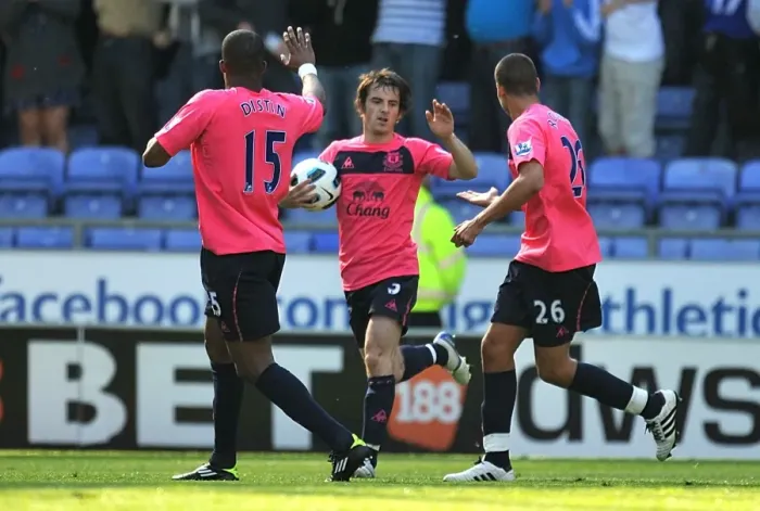 Framed Print : Leighton Baines Scores Debut Premier League Goal: Everton's Thrilling Penalty against Wigan Athletic (30 April 2011)
