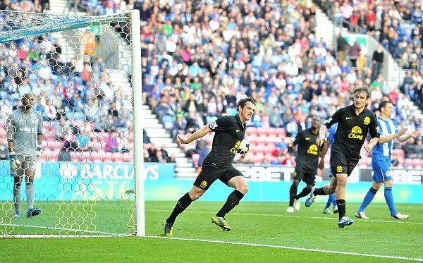 Leighton Baines Scores Dramatic Penalty: Wigan Athletic 2 - Everton 2 (Barclays Premier League, October 6, 2012)