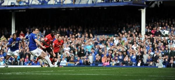 Leighton Baines Scores Everton's Penalty Goal: The Toffees Second Strike vs. Blackburn Rovers (April 16, 2011, Barclays Premier League)