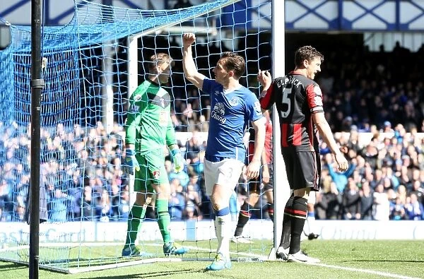 Leighton Baines Scores Everton's Second Goal: Everton 2-0 AFC Bournemouth (Goodison Park)