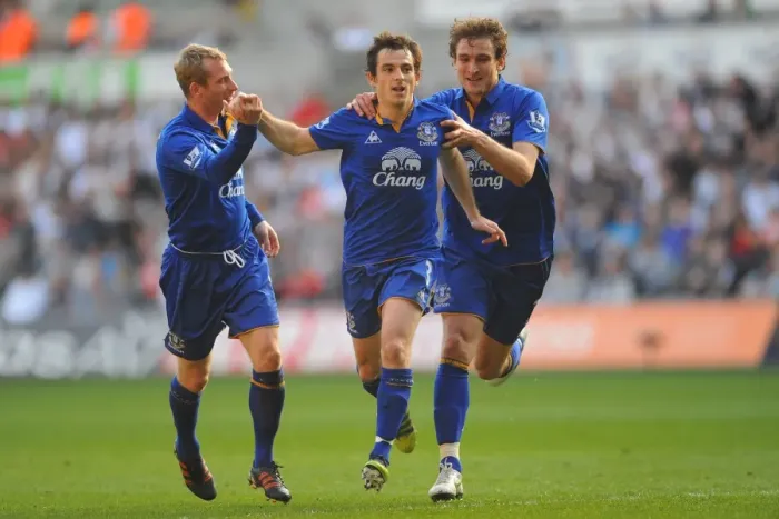 Framed Print : Leighton Baines Scores First Goal: Everton's Triumph at Swansea City (BPL 2012) Framed Print : Leighton Baines Scores First Goal: Everton's Triumph at Swansea City (BPL 2012)