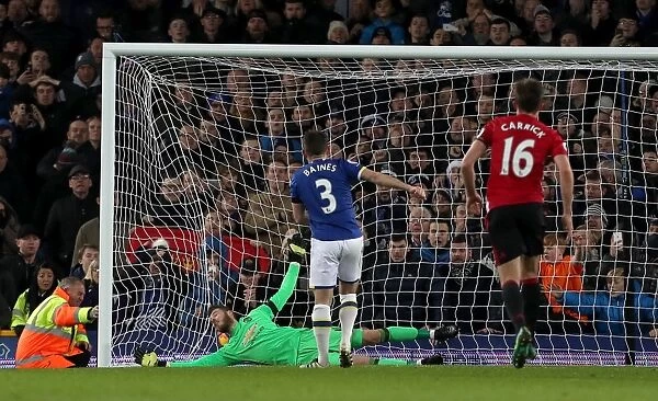 Leighton Baines Scores Penalty: Everton vs Manchester United at Goodison Park - Premier League Goal #1
