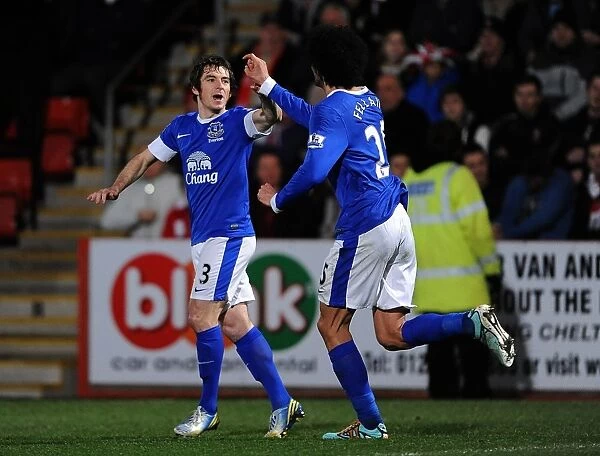 Leighton Baines Scores Penalty: Everton's FA Cup Triumph over Cheltenham Town (7-1-2013)
