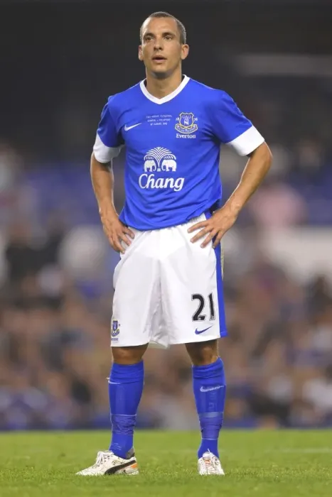 Framed Print : Leon Osman in Action: Everton vs AEK Athens Pre-Season Clash at Goodison Park Framed Print : Leon Osman in Action: Everton vs AEK Athens Pre-Season Clash at Goodison Park