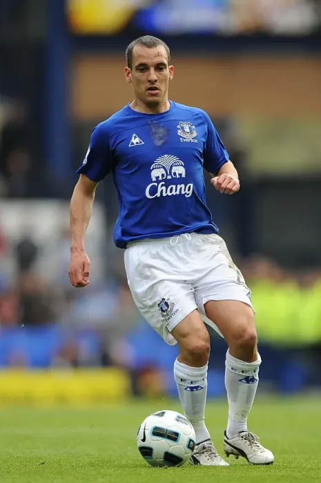 Framed Print : Leon Osman in Action: Everton vs. Blackburn, Premier League Showdown (16 April 2011, Goodison Park)