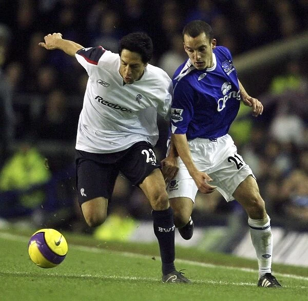 Leon Osman in Action: Everton vs. Bolton Wanderers, FA Barclays Premiership, November 2006
