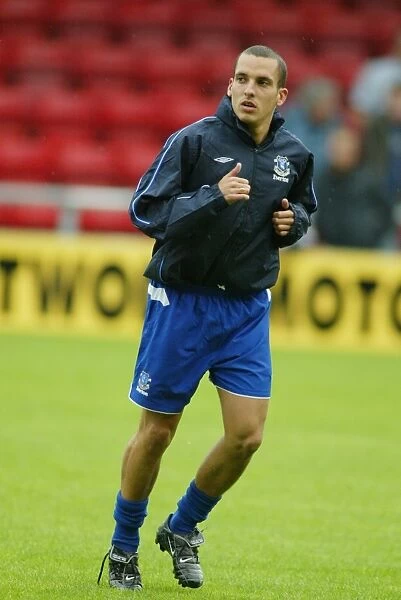 Leon Osman in Pre-Season Action for Everton vs Crewe, 2007