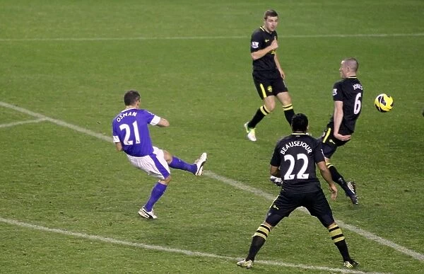 Leon Osman Scores First Goal: Everton's Victory over Wigan Athletic (26-12-2012, Goodison Park)