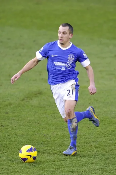 Framed Print : Leon Osman's Thrilling Performance: Everton's Unforgettable 3-3 Draw Against Aston Villa (02-02-2013, Goodison Park) Framed Print : Leon Osman's Thrilling Performance: Everton's Unforgettable 3-3 Draw Against Aston Villa (02-02-2013, Goodison Park)