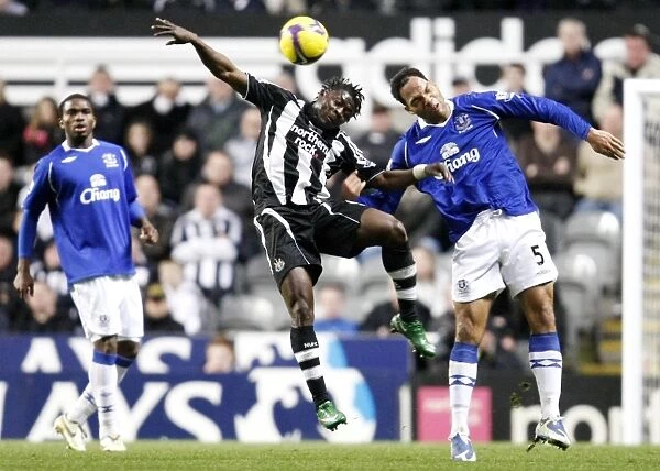 Lescott vs Martins: A Battle in the 2008-09 Everton vs Newcastle United Premier League Clash