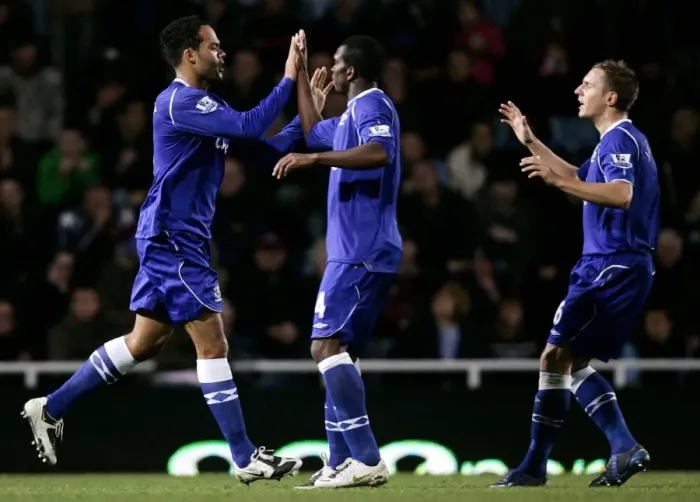 Framed Print : Lescott's First Goal for Everton: West Ham vs Everton, 08 / 09 Premier League Framed Print : Lescott's First Goal for Everton: West Ham vs Everton, 08 / 09 Premier League