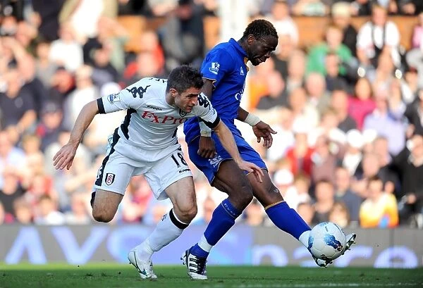 Louis Saha Scores Everton's Second Goal vs. Fulham (October 23, 2011)