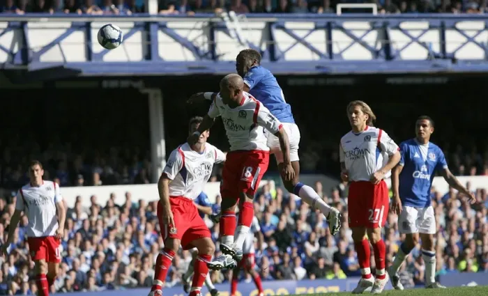 Framed Print : Louis Saha's Brace: Everton's Victory Against Blackburn Rovers in the Premier League (Goodison Park) Framed Print : Louis Saha's Brace: Everton's Victory Against Blackburn Rovers in the Premier League (Goodison Park)