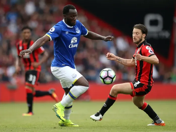 Framed Print : Lukaku vs. Arter: Intense Battle for Ball Possession - Everton vs. AFC Bournemouth, Premier League, Vitality Stadium Framed Print : Lukaku vs. Arter: Intense Battle for Ball Possession - Everton vs. AFC Bournemouth, Premier League, Vitality Stadium