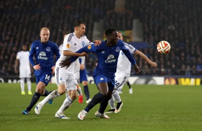 Framed Print : Lukaku vs. Danilo Silva: Everton vs. Dynamo Kiev Europa League Clash Framed Print : Lukaku vs. Danilo Silva: Everton vs. Dynamo Kiev Europa League Clash