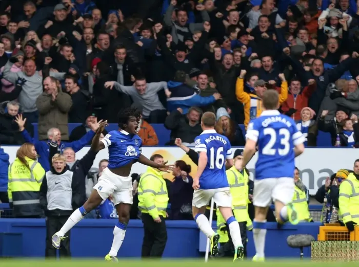 Framed Print : Lukaku's Double: Thrilling 3-3 Draw Between Everton and Liverpool (2013) Framed Print : Lukaku's Double: Thrilling 3-3 Draw Between Everton and Liverpool (2013)